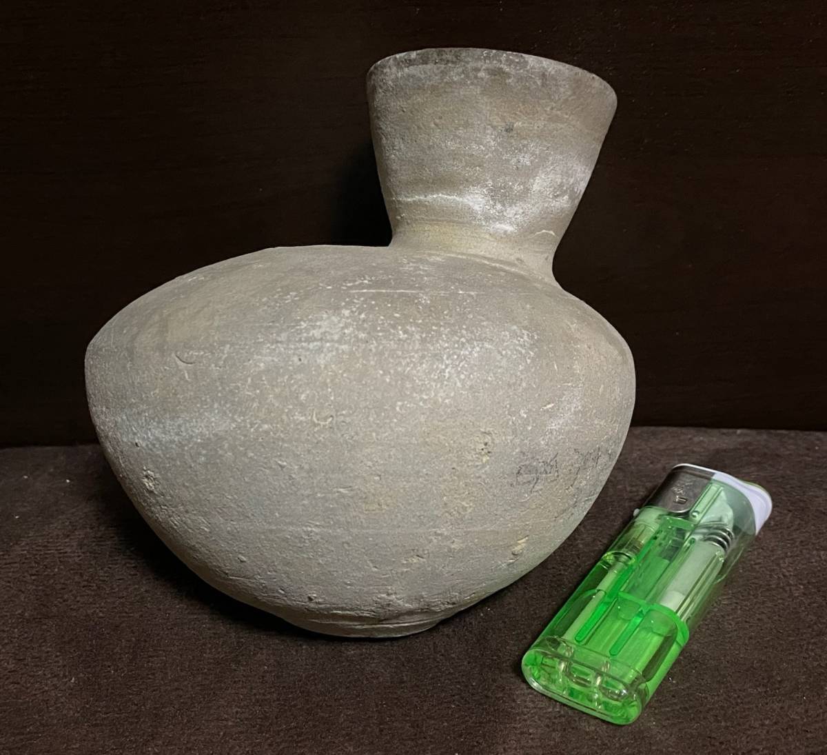 時代物　須恵器　徳利　検：骨董　アンティーク　旧家蔵出し　弥生　縄文古　墳埴輪　酒器　土器