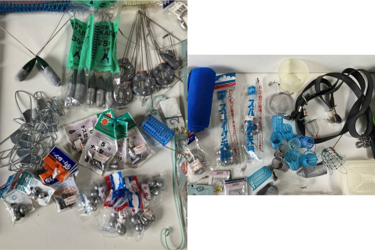 Ku924 釣具 まとめて/セット 釣り フィッシング 錘/おもり 網 天地  