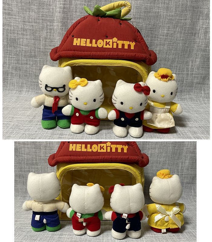 ハローキティ いちごハウス レトロ ぬいぐるみ 希少レトロ ハロー