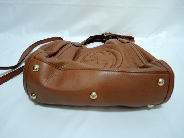 GUCCI グッチ ソーホー ハンドバッグ 2WAY ショルダーバッグ タッセル  