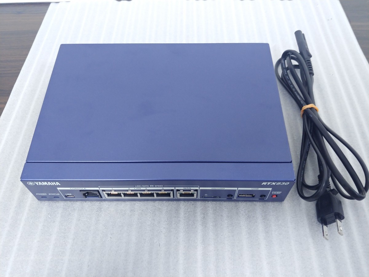 YAMAHA RTX830 ギガアクセス VPN ルーター ヤマハ 動作品 YAMAHA RTX830 ギガアクセス VPN ルーター ヤマハ 動作品