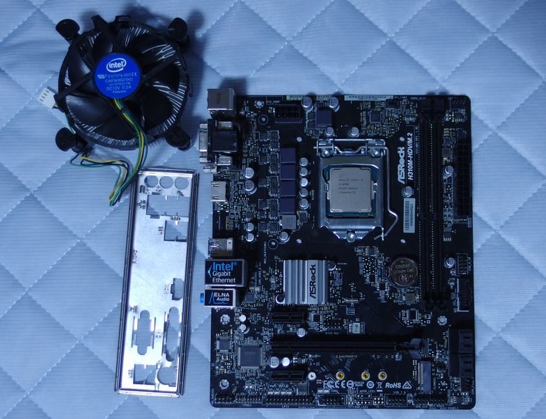 中古 ASRock H310M-HDV/M.2 ソケット 1151+Corei5-8500+CPUクーラー