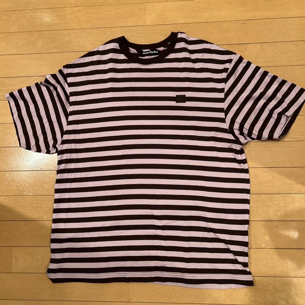 Acne Studios フェイスシリーズ　ボーダーTシャツ　サイズL