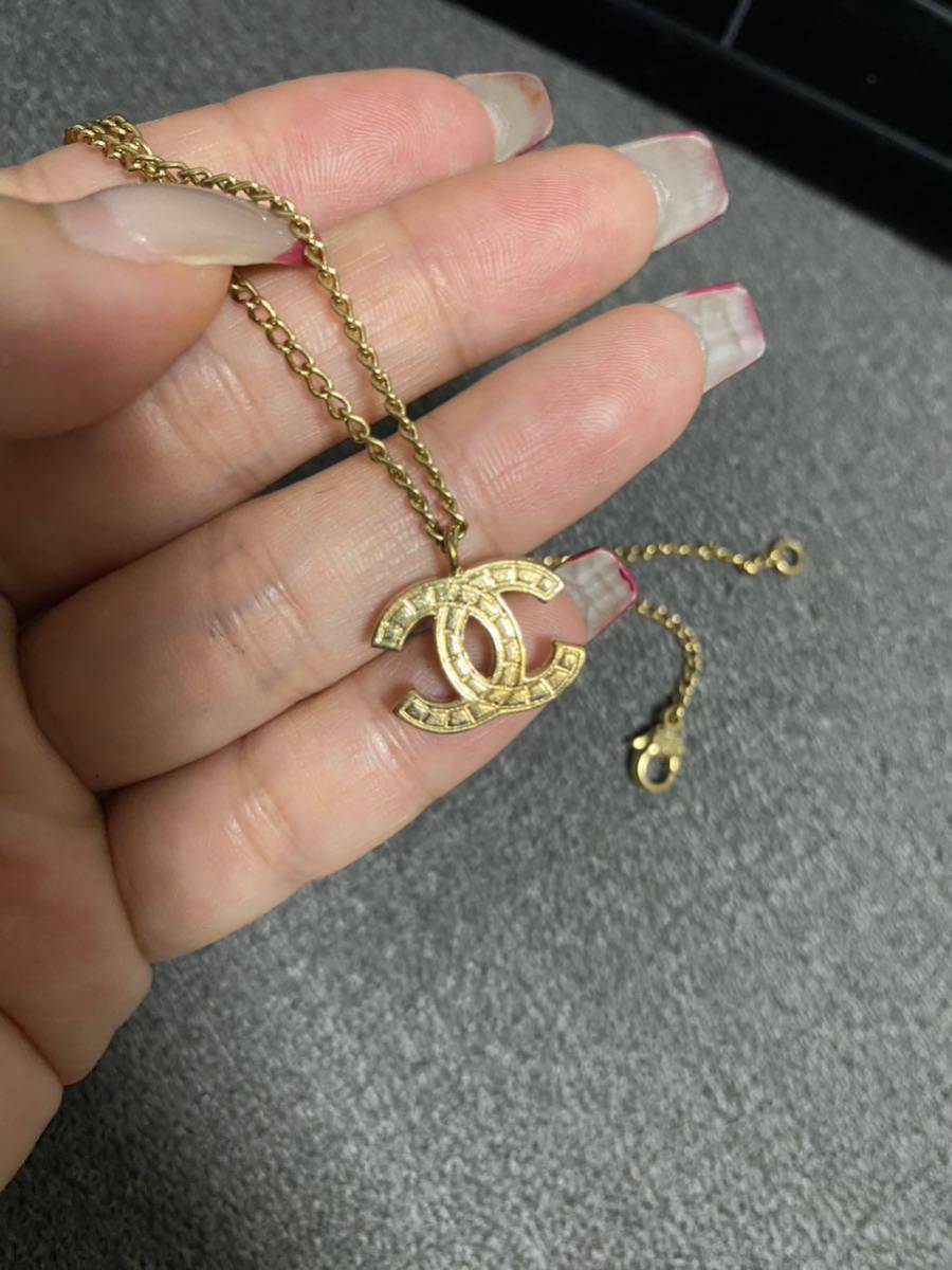 シャネル ネックレス ココマーク CHANEL ラインストーン - | GP 