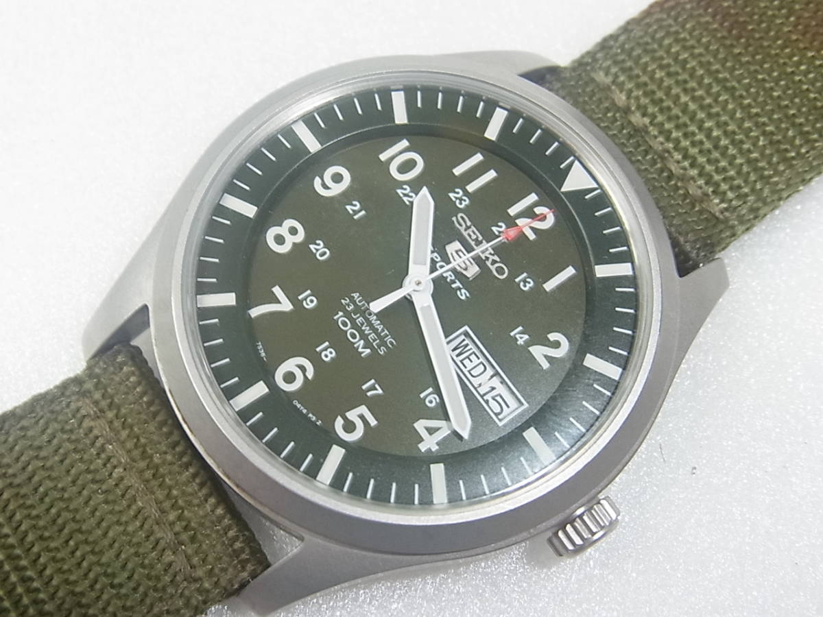 0 Seiko 7S36-03J0 自動巻き 腕時計 7S36 セイコー5 オートマ 裏スケ 