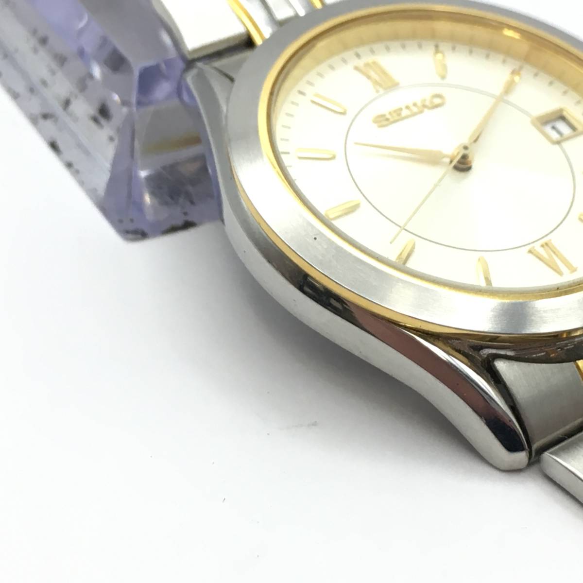 A4-200 SEIKO/セイコー 3針 Date デイト メンズ クォーツ 腕時計 7N42 
