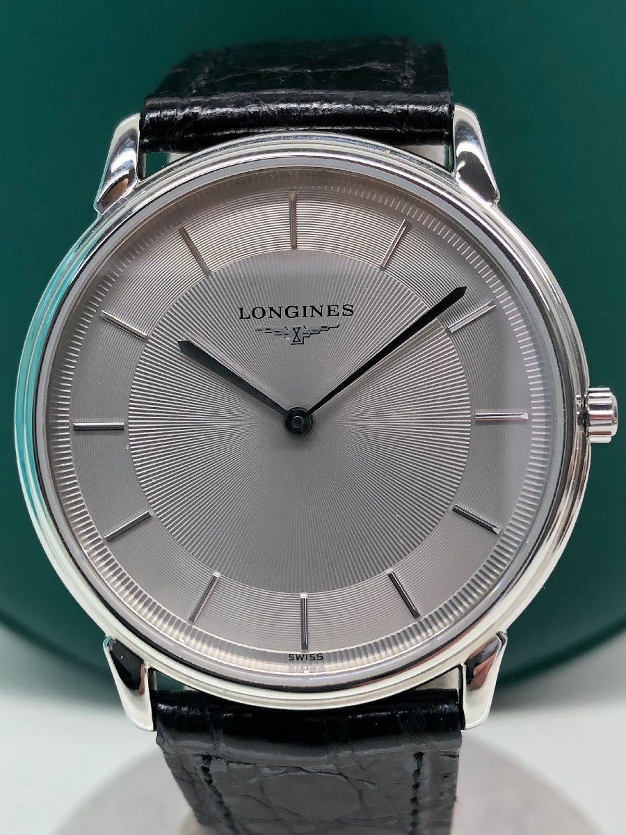 稼動品 LONGINES ロンジン グランドクラシック L4.676.4 2023年7月電池交換済 クォーツ メンズ ボーイズ 腕時計 箱 ギャラ