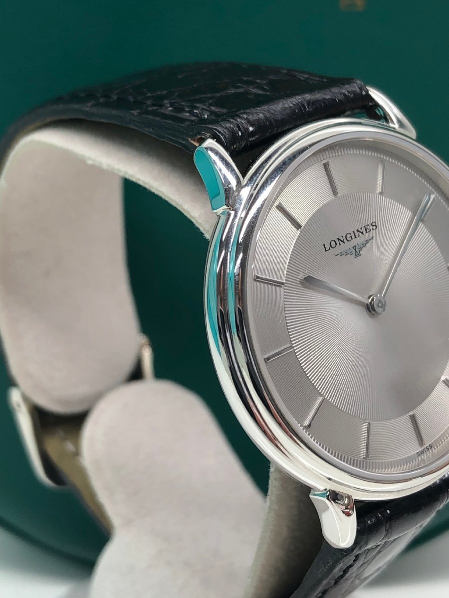 稼動品 LONGINES ロンジン グランドクラシック L4.676.4 2023年7月電池交換済 クォーツ メンズ ボーイズ 腕時計 箱 ギャラ