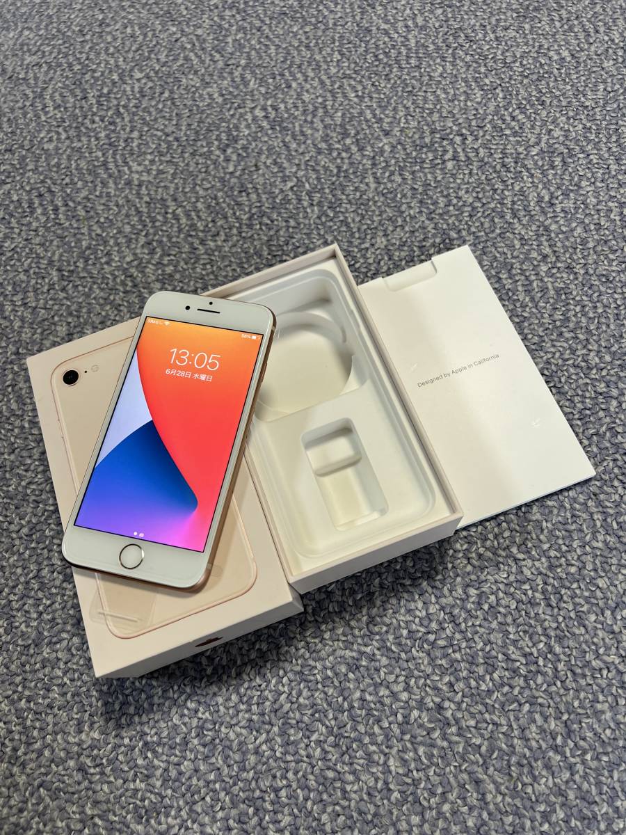 Apple iPhone 8 64GB ￼本体　箱　付属品あり￼ ケース付き ゴールド 64GB iPhone8 新品未使用 SIMフリー iPhone8 64GB Gold