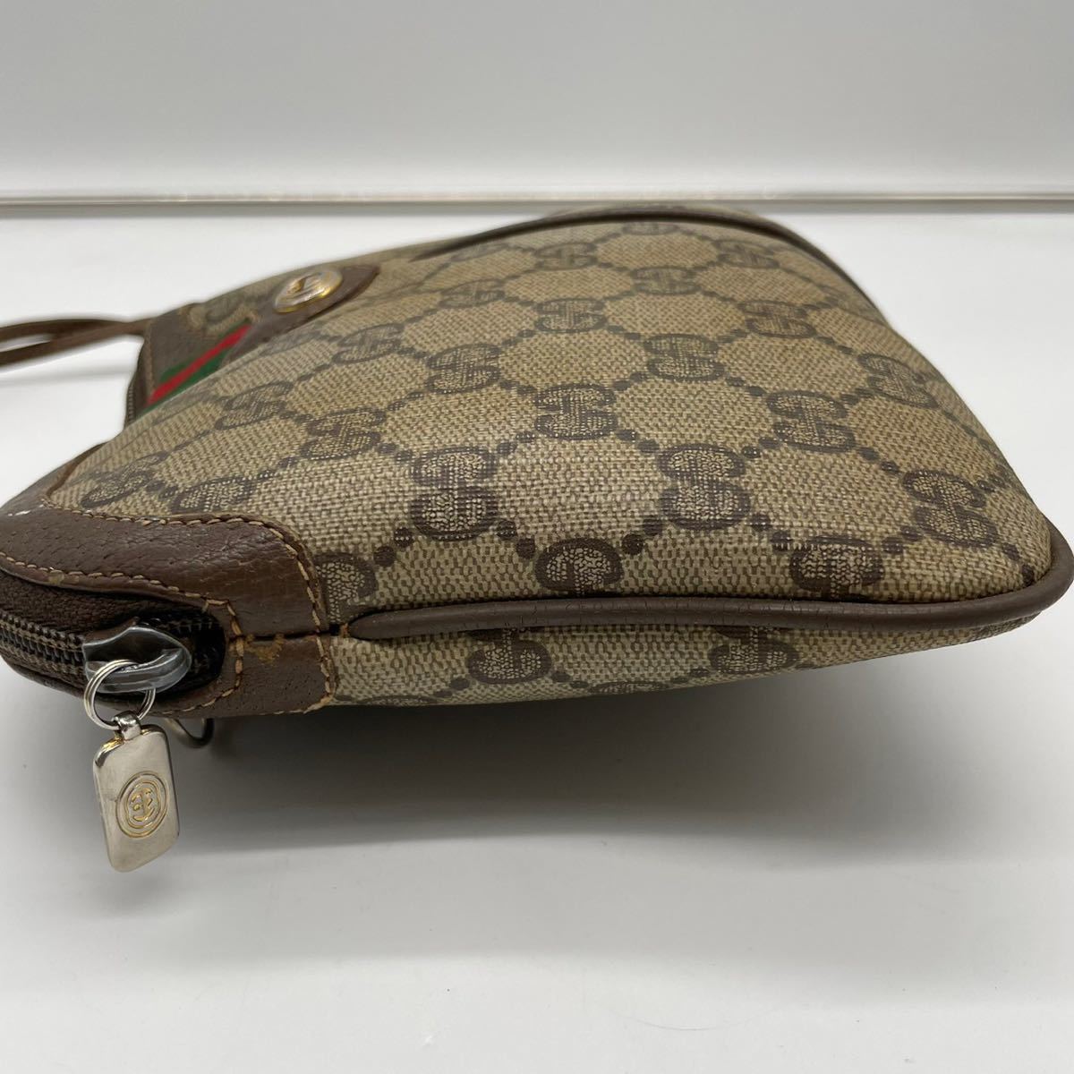 OLDGUCCI オールドグッチ ショルダーバッグ 斜めがけ ポシェット GG柄 