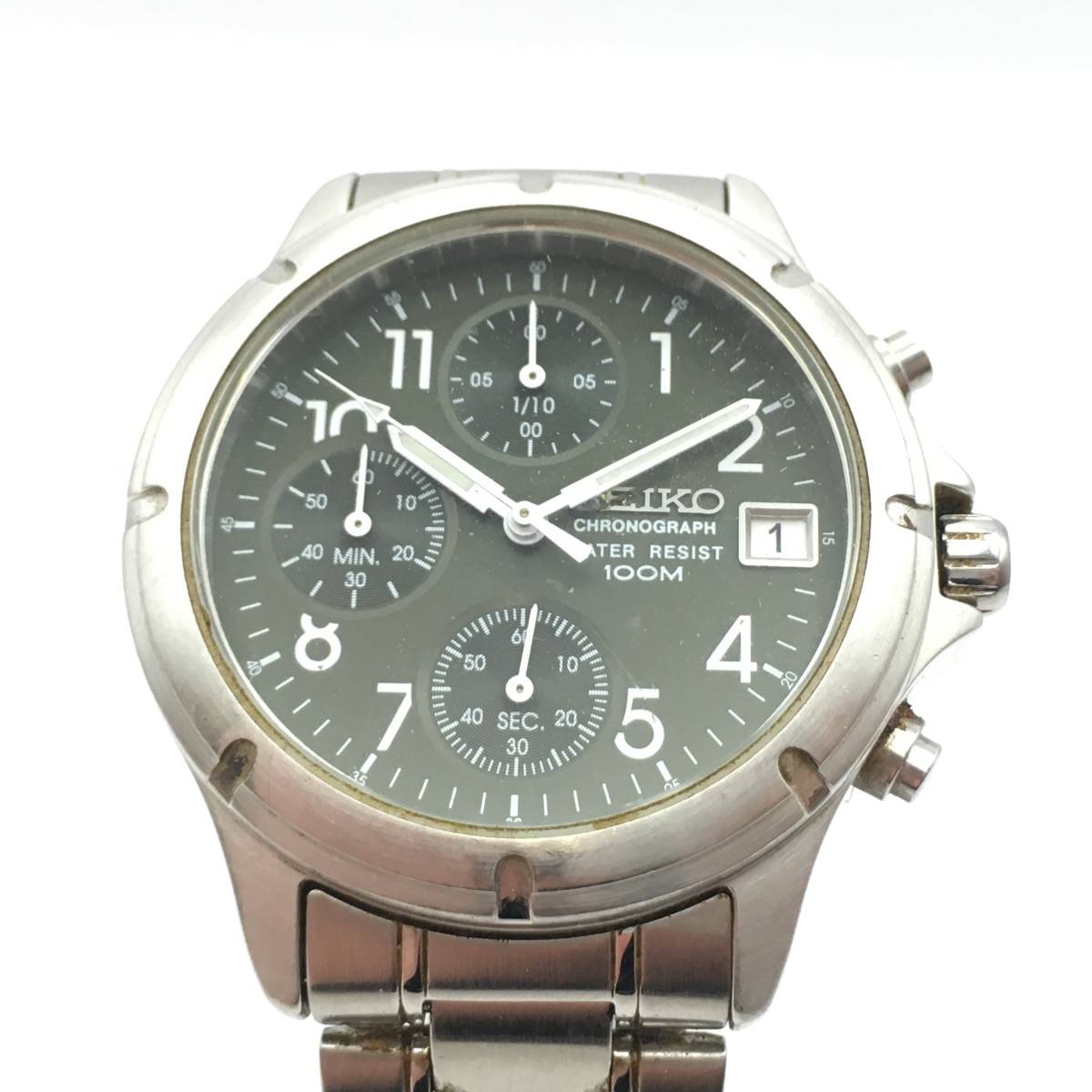 C4-205 SEIKO/セイコー CHRONOGRAPH クロノグラフ 3針 Date デイト 