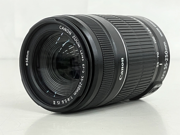 CANON ZOOM LENS EF-S 55-250mm 4-5.6 IS II カメラレンズ キャノン