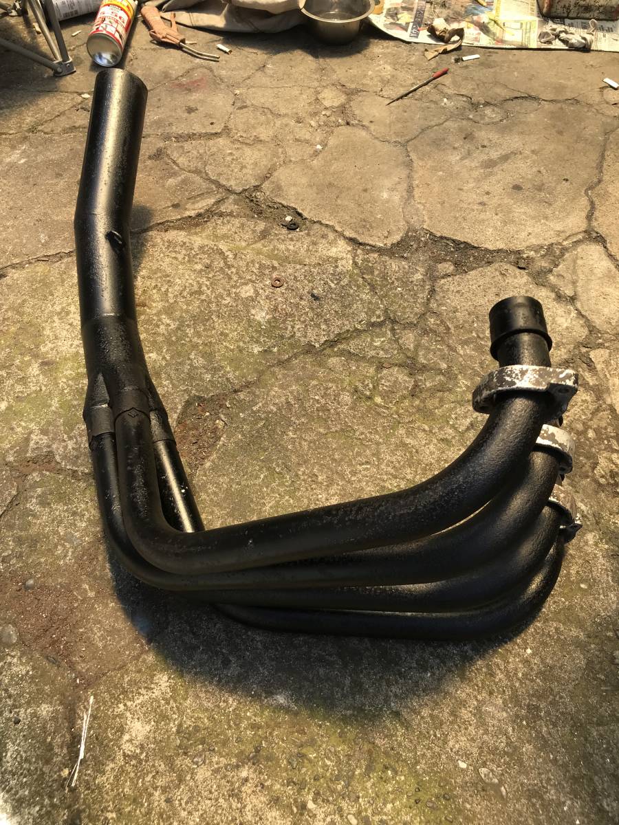 カワサキ Z400FX ヨシムラ刻印集合マフラー 当時物 カットあり カワサキ Z400FX ヨシムラ刻印集合マフラー 当時物 カットあり
