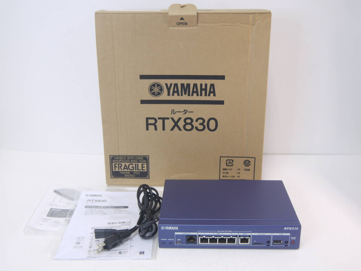 528 YAMAHA ルーター RTX830 ギガアクセスVPNルーター 箱/取説付 PC