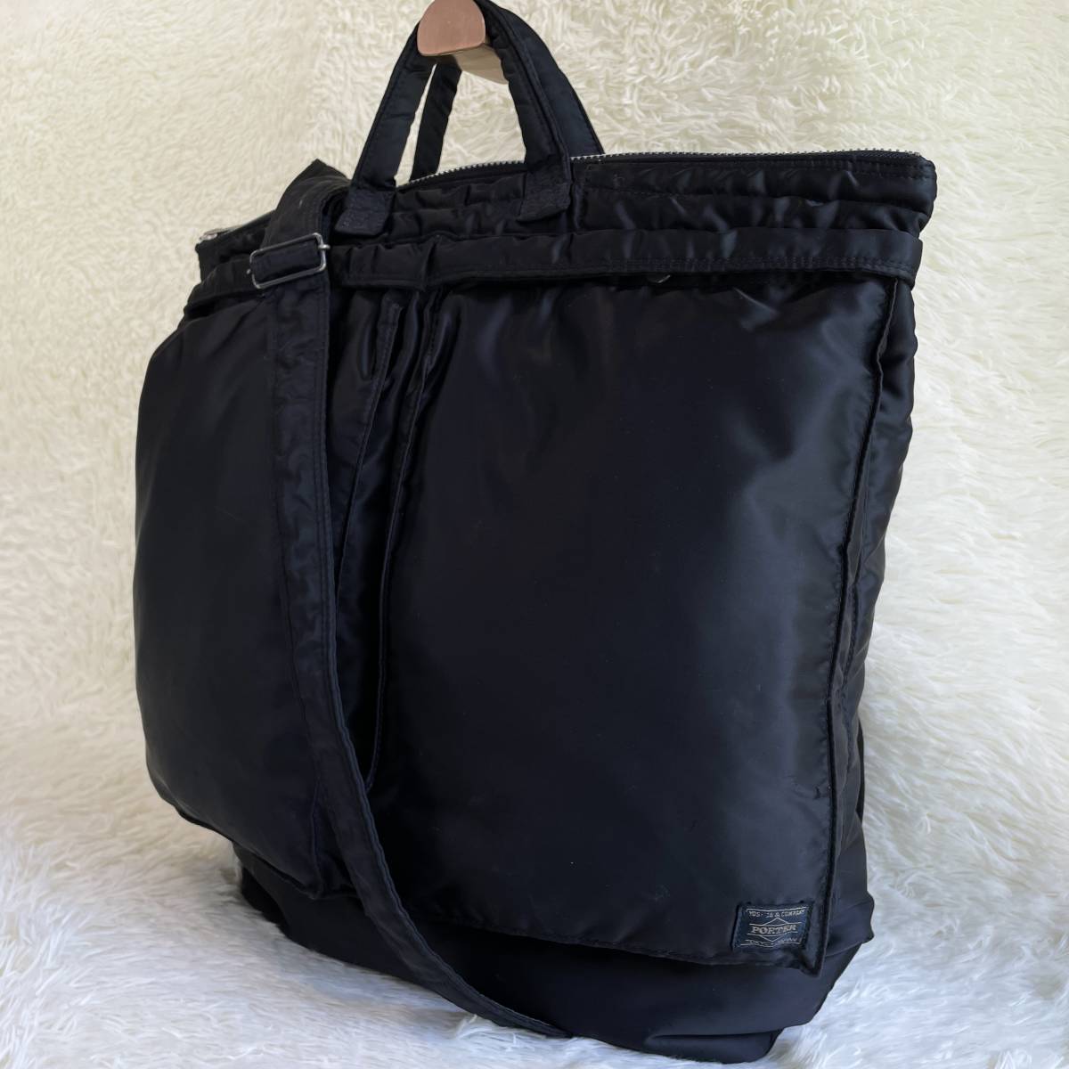 1円〜 美品◎ PORTER TANKER 2WAY◎ ヘルメットバッグ ショルダー