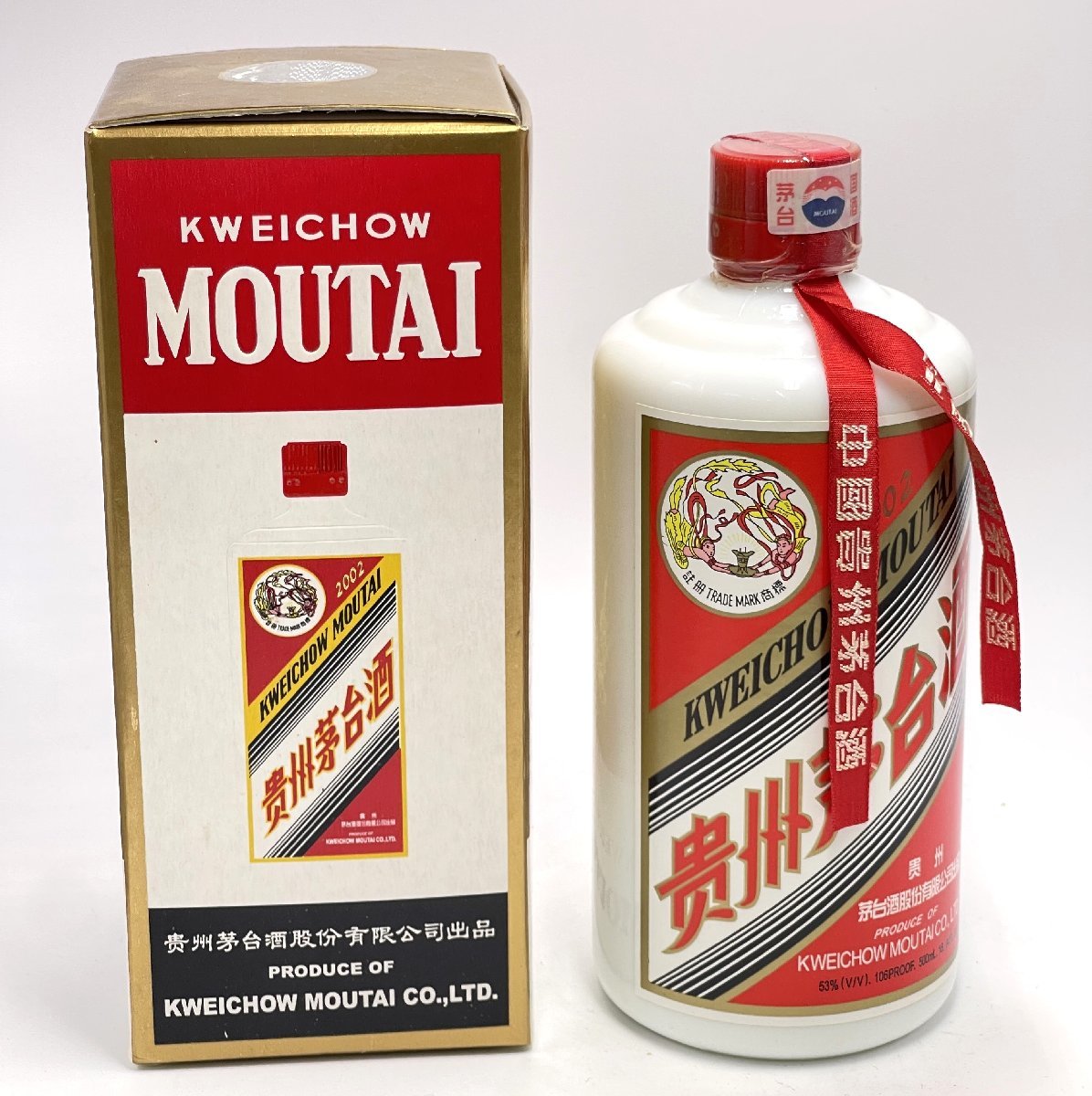 ◇古酒 未開栓 貴州茅台酒 2002年 マオタイ酒 天女ラベル ◇古酒 未開栓 貴州茅台酒 2002年 マオタイ酒 天女ラベル