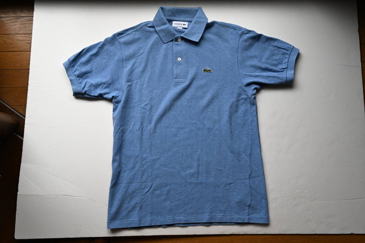 LACOSTE ラコステ ポロシャツ（杢） L1264AL ライトブルー 3 ラコステ