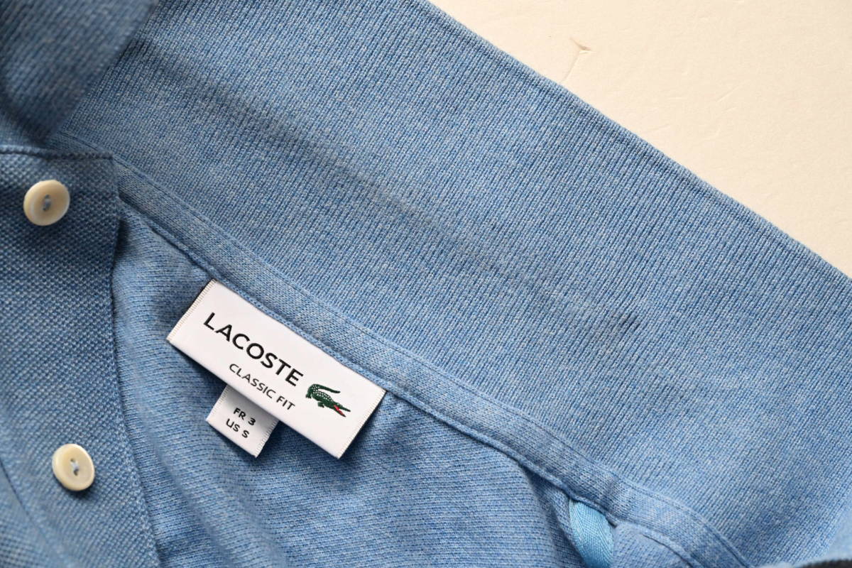 LACOSTE ラコステ ポロシャツ（杢） L1264AL ライトブルー 3 ラコステ
