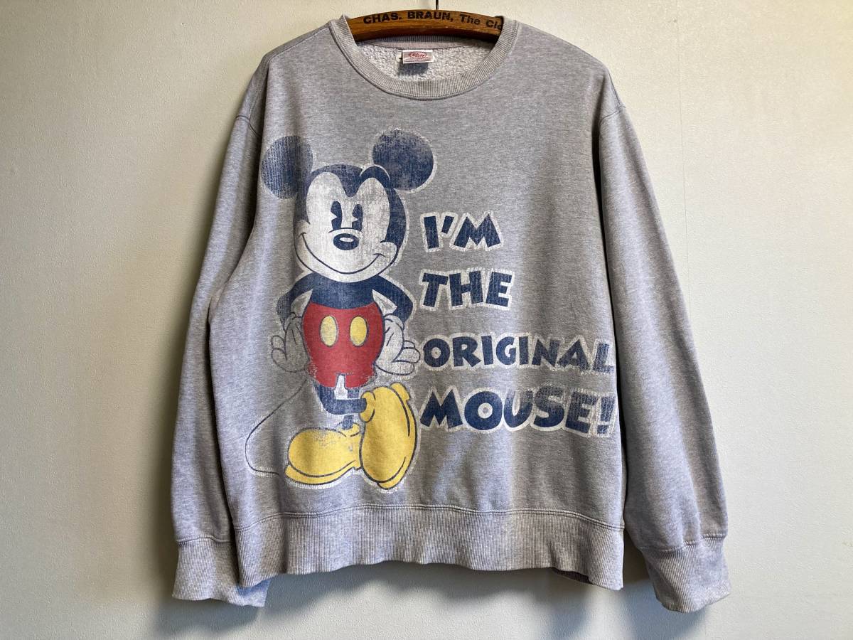 80's ミッキー ディズニー スウェット ヴィンテージ 河合郁人 古着 XL