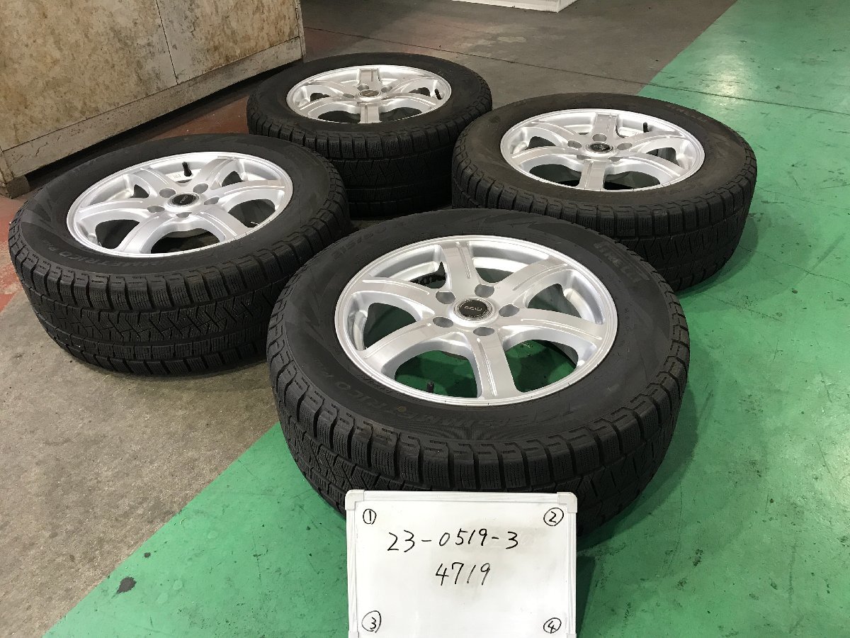 ★ピレリ 冬 2020年製!! トヨタ マークX　社外 FEID 16インチ アルミ ホイール　4本　16×6.5J ＋46 PCD114.3 5穴 ハブ径73　215/60R16★