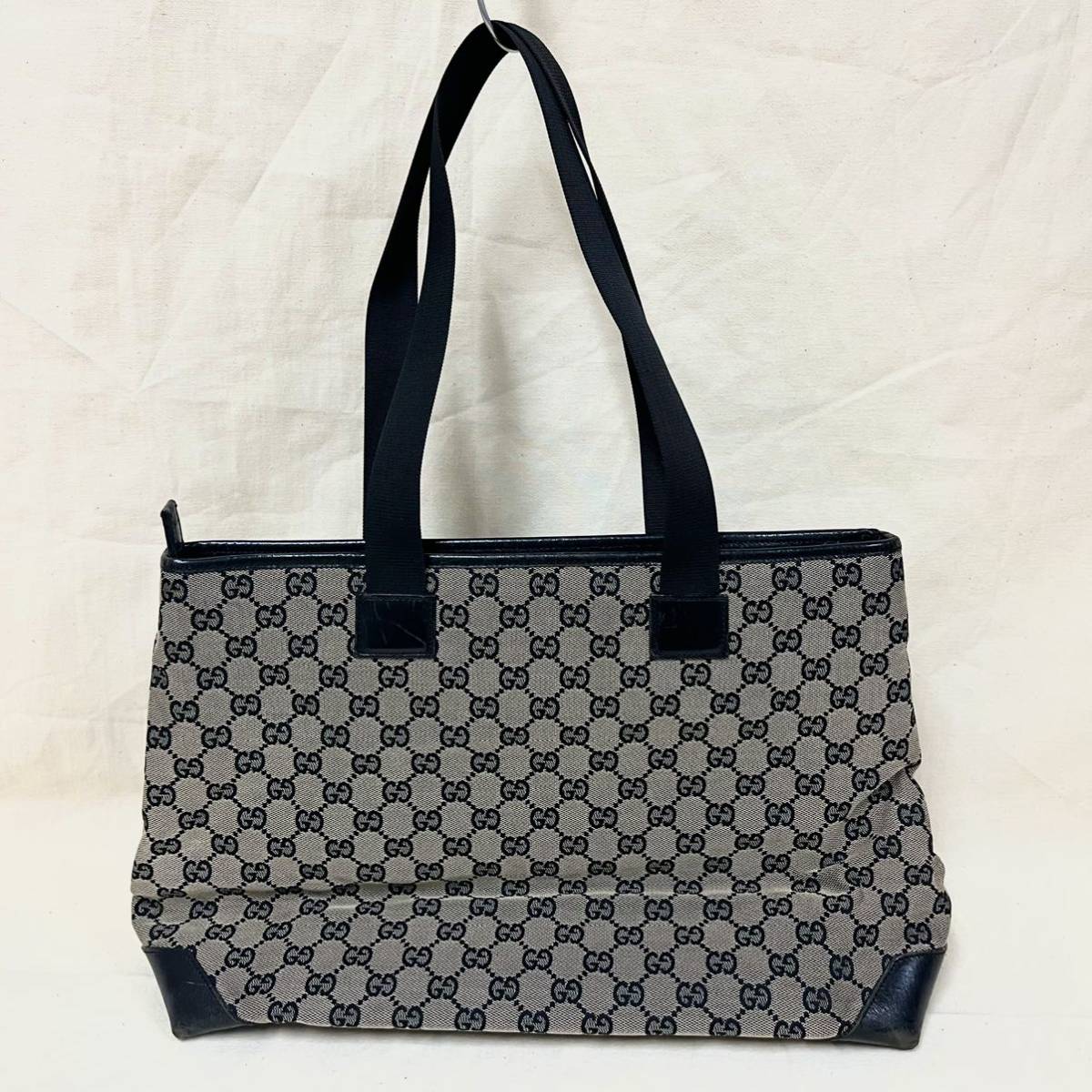 GUCCI グッチ ショルダーバッグ GG柄 ジャガード レザー ハンドバッグ 
