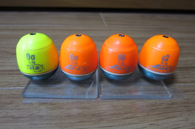 釣研　エイジア　ASIA LC　00・0α・G2　　4個セット