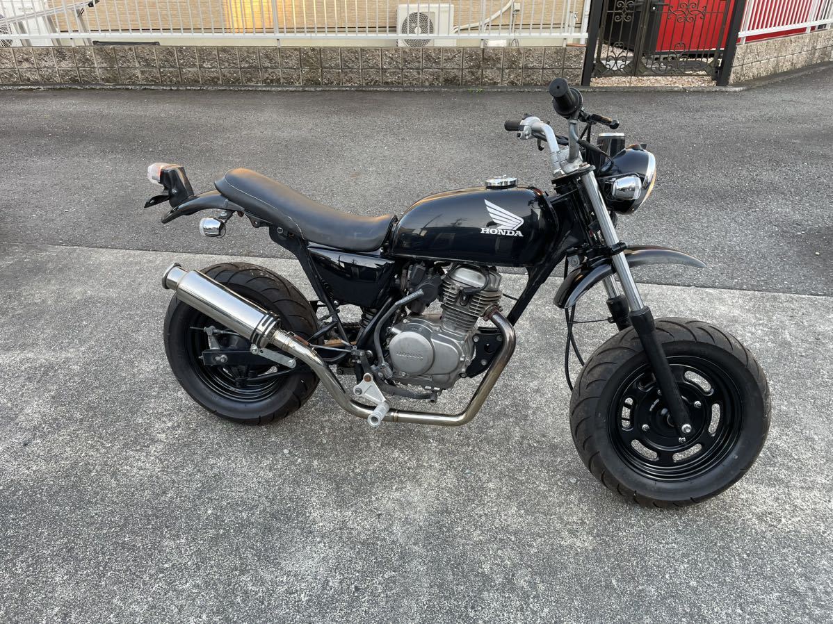 y茨城 ホンダ エイプ50 AC16 FI インジェクション 人気の黒 4スト 