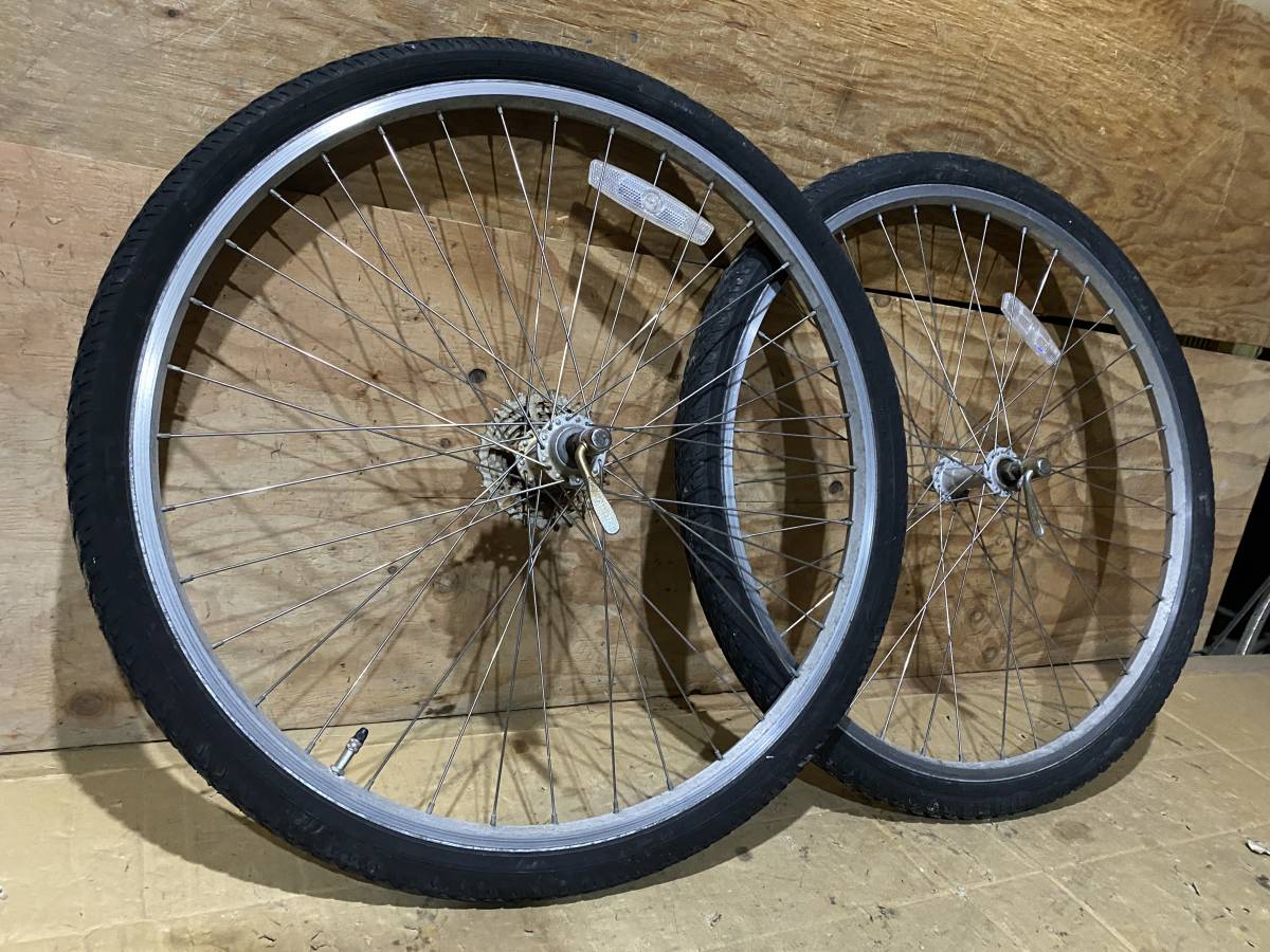 ALEX RIMS 26インチ MTB ホイール 7速 前後セット 中古パーツ OLD MTB 