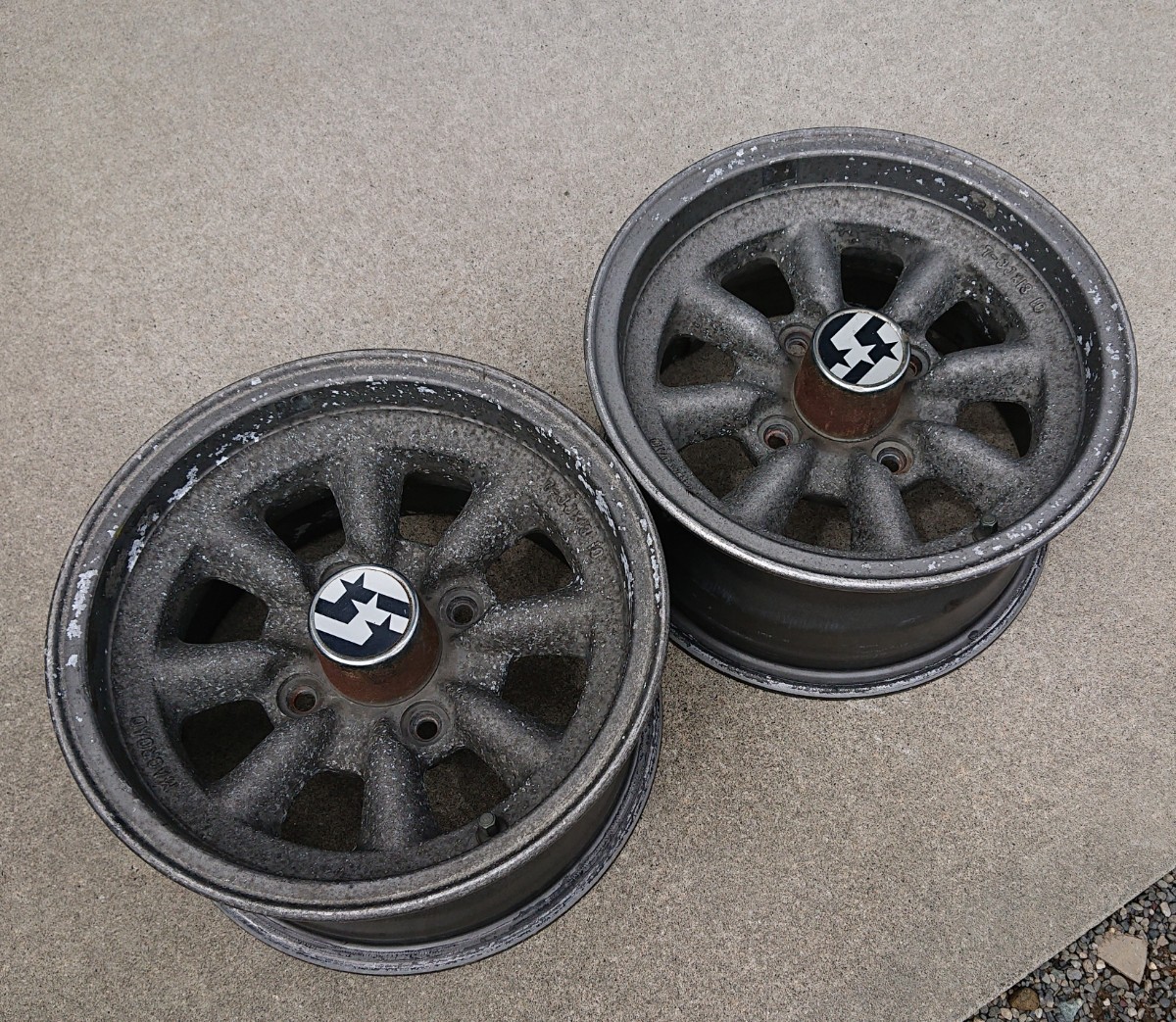 低価，品質保証 MAGROAD 7J 2本 4H PCD114.3 +10 マグロード 8Spoke 13inch 当時物 旧車 深リム JDM SSR Speed star ENKEI watanabe エンケイ 神戸製鋼所(社外品)｜売買されたオークション情報、yahooの商品情報をアーカイブ公開 - 4穴