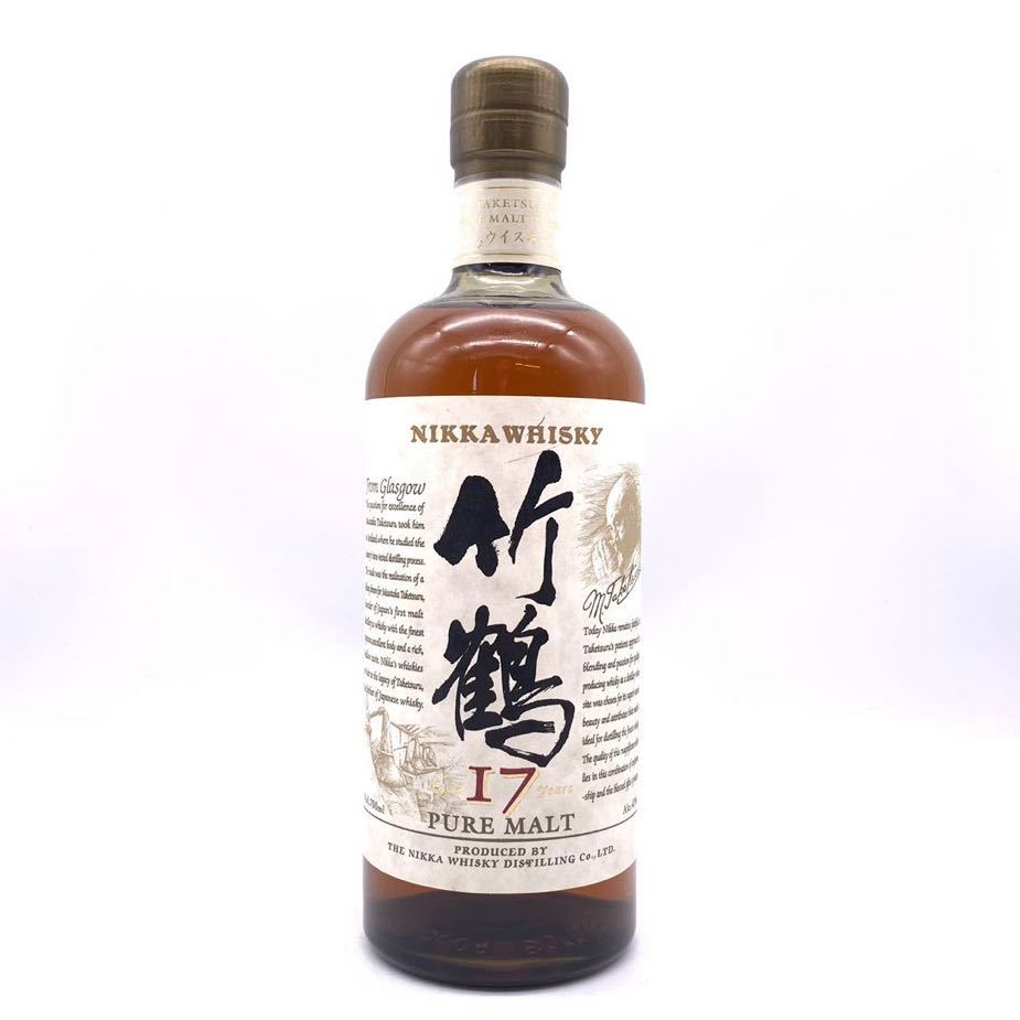【未開栓】 NIKKA WHISKY ニッカウイスキー 竹鶴 17年 PURE MALT ピュアモルト 700ml 43%