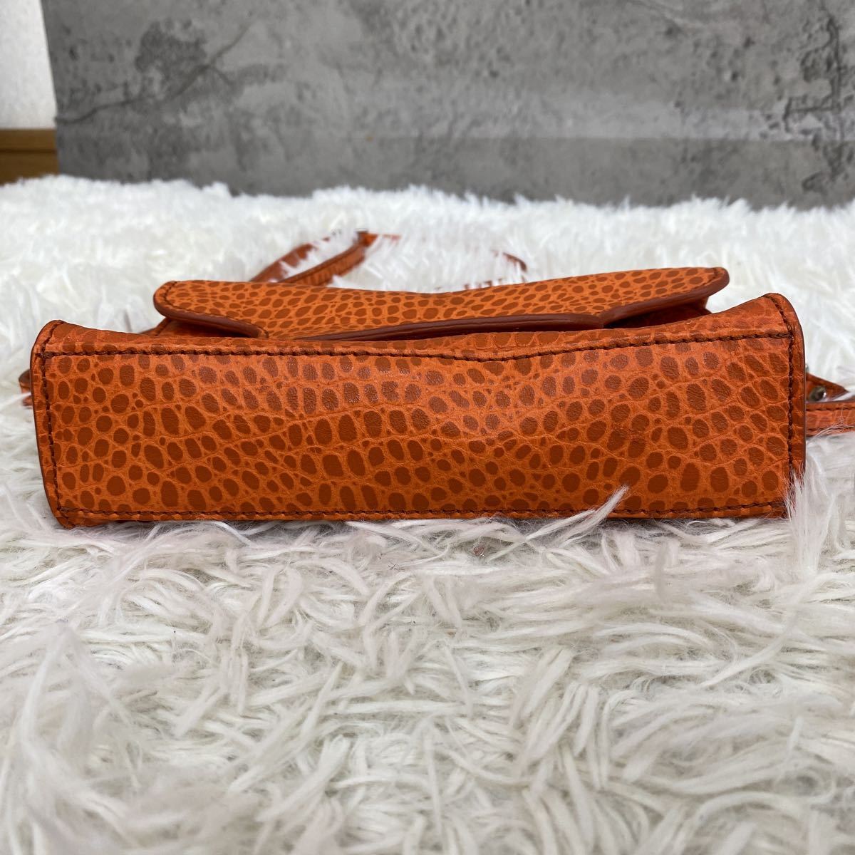 ZANELLATO POSTINA クロコ型押しレザー ショルダーバッグ ZANELLATO 