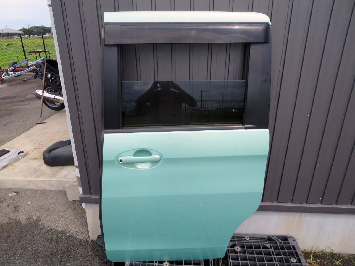 ●スズキ MK32S スペーシア 純正 左側 リア パワー スライド ドア ガラス付き フォレストアクアメタリック ZVB