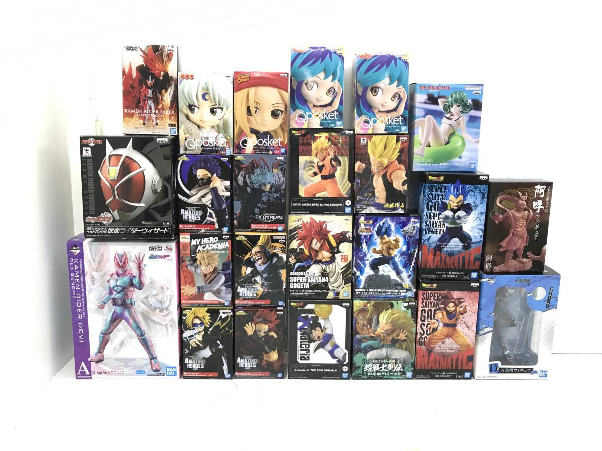 ★【ジャンク品/160】仮面ライダー ドラゴンボール ワンパンマン 他 箱付 開封済み品