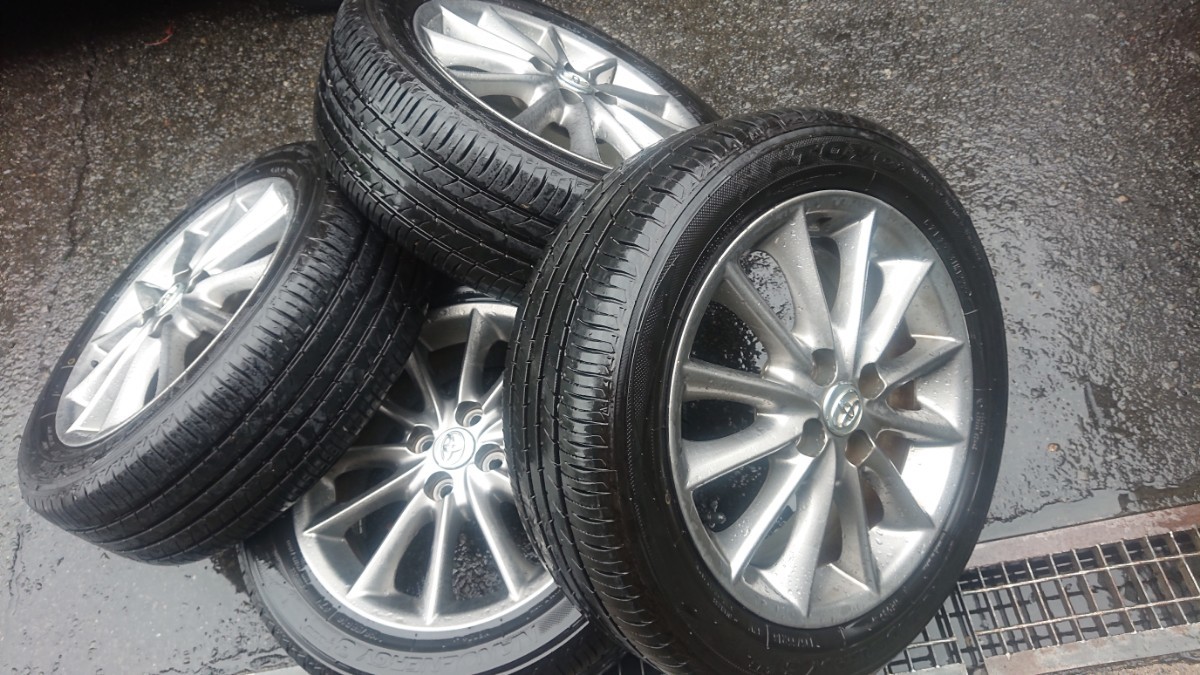 トヨタ 純正アルミホイール カローラフィールダー等々 195/55R16 9分山 
