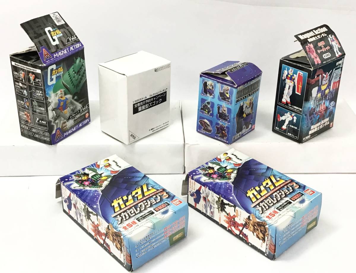 内袋未開封 6個セット ガンダムヘッド/マグネットアクション/メカ