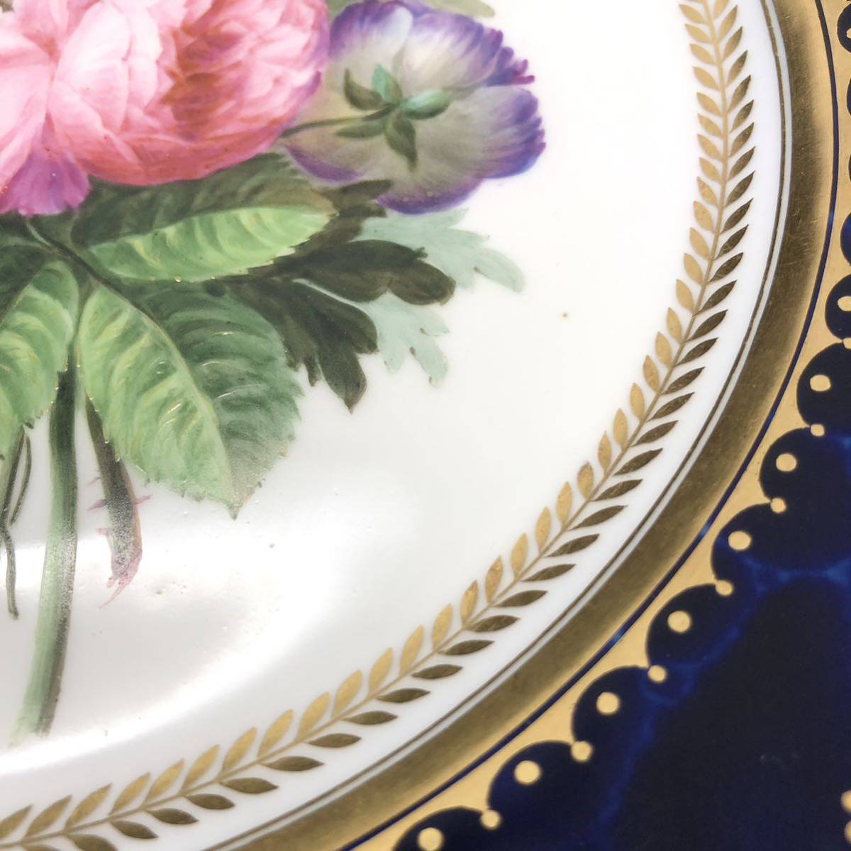 FN9154L 【1000円スタート!!】SEVRES セーブル フランス 金彩 絵皿 皿 
