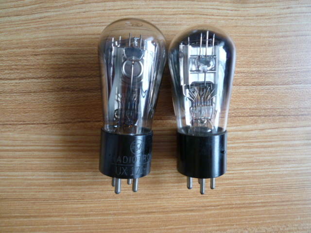 RCA UX-171A ナス管 刻印 3極管 真空管 中古 RADIOTRON 2本組 RCA