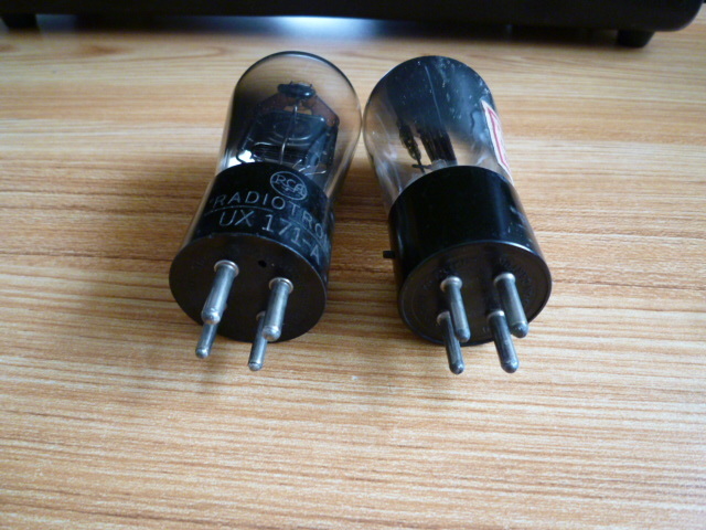 RCA UX-171A ナス管 刻印 3極管 真空管 中古 RADIOTRON 2本組 RCA
