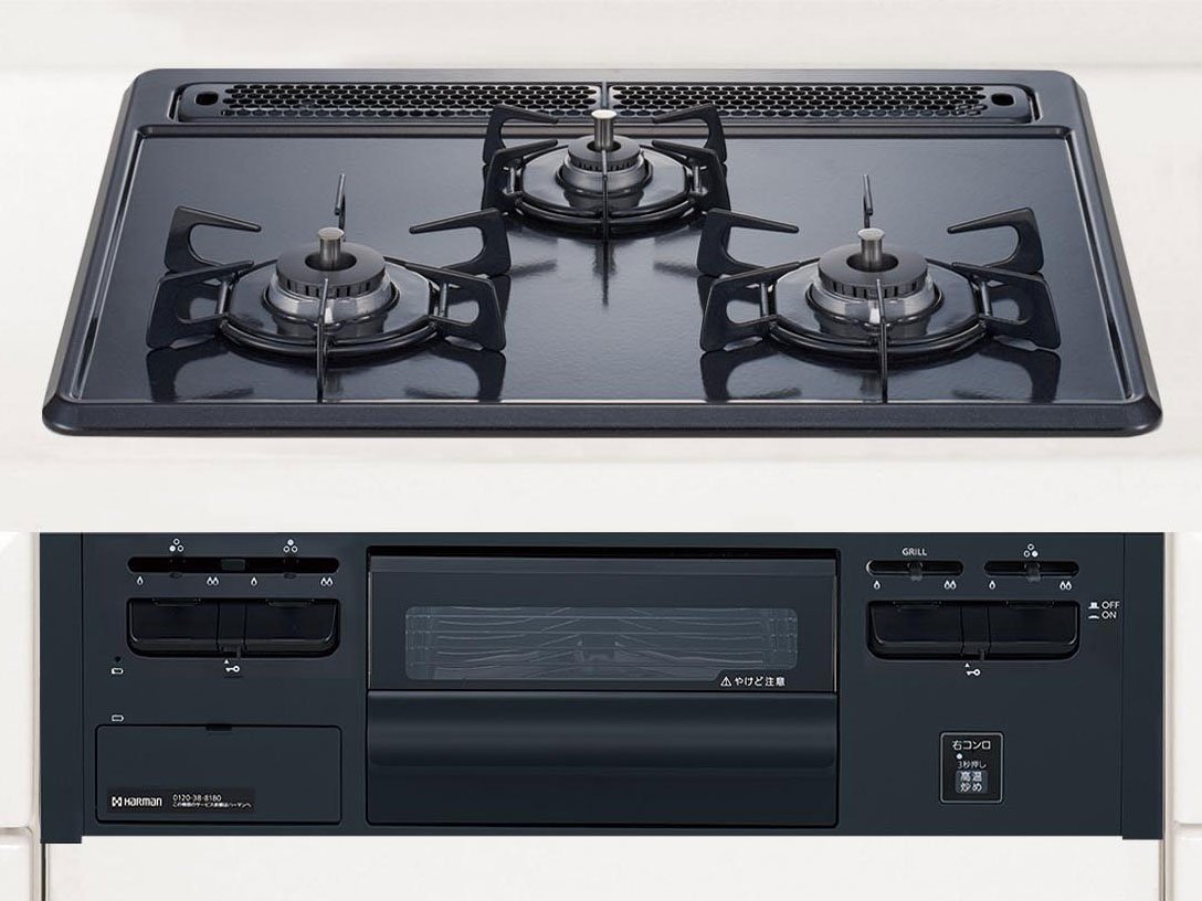 送料無料，新作 28 開封 HARMAN/ハーマン ビルトインコンロ 3つ口 メタルトップ LPガス用 DG32T1VQ1 2022年製 861N8/8b(ビルトイン)｜売買されたオークション情報、yahooの商品情報をアーカイブ公開 - オークファン ビルトイン