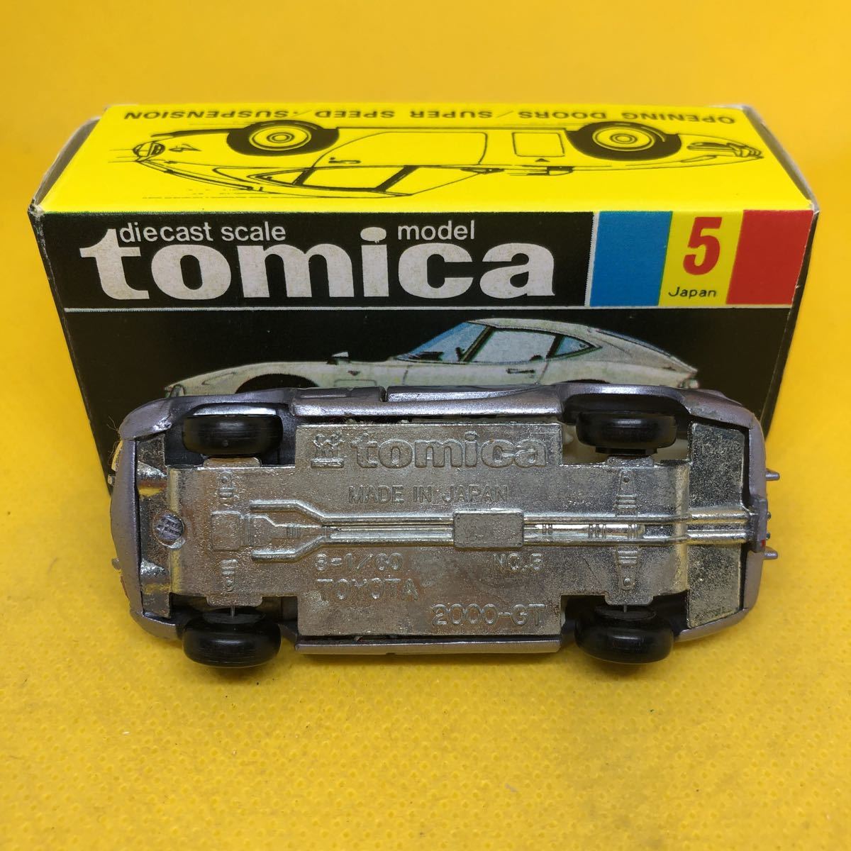 トミカ 日本製 黒箱 5 トヨタ 2000GT 1Gホイール 当時物 絶版 ③