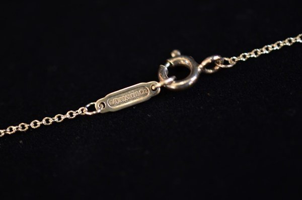 良品 TIFFANY&Co. Ag925 T＆CO 1837 ナローバー ネックレス シルバー