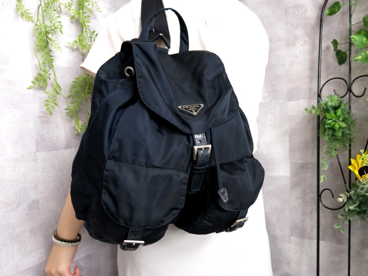 豊富な，高品質 ○超美品○PRADA プラダ○ポコノ ナイロン カーフ レザー