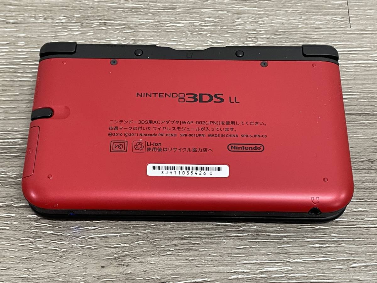 ☆ 3DSLL ☆ ニンテンドー3DS LL レッド ブラック 動作品 状態良好  
