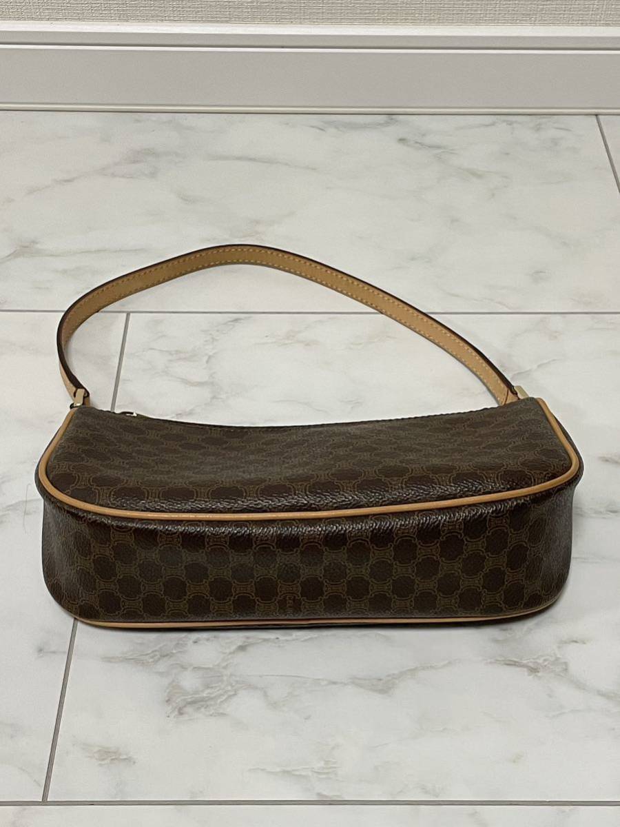 CELINE マカダム アクセサリーポーチ セリーヌ 美品 ハンドバッグ 