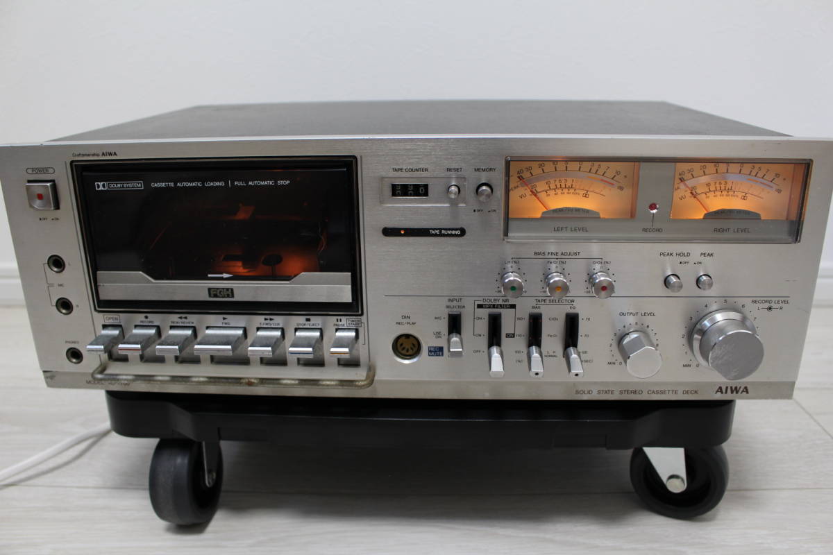 爆買い，豊富な 【ジャンク】AIWA アイワ カセットデッキ AD-7700
