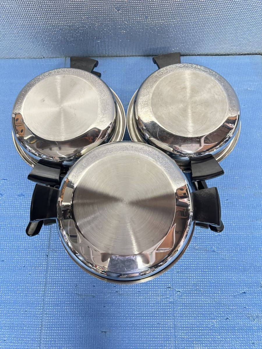 Amway アムウェイ 鍋ステンレス 両手鍋 片手鍋 現状品 Queen Amway
