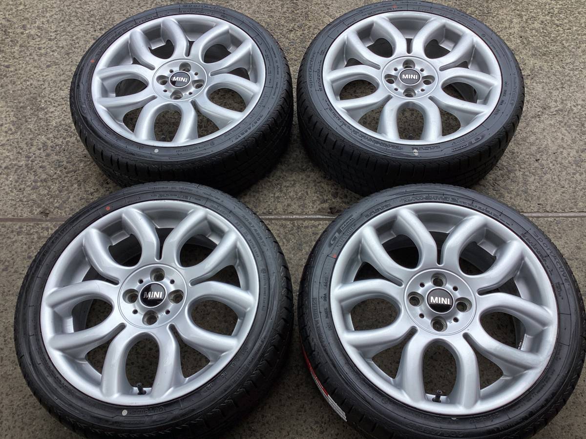 セール，低価 M6269 BMW MINI純正 17インチ 7J +48 100/4H＆205/45R17 夏タイヤ 4本 MINI R50 R53 R56(ラジアルタイヤ)｜売買されたオークション情報、yahooの商品情報をアーカイブ公開 - オークファン 4穴