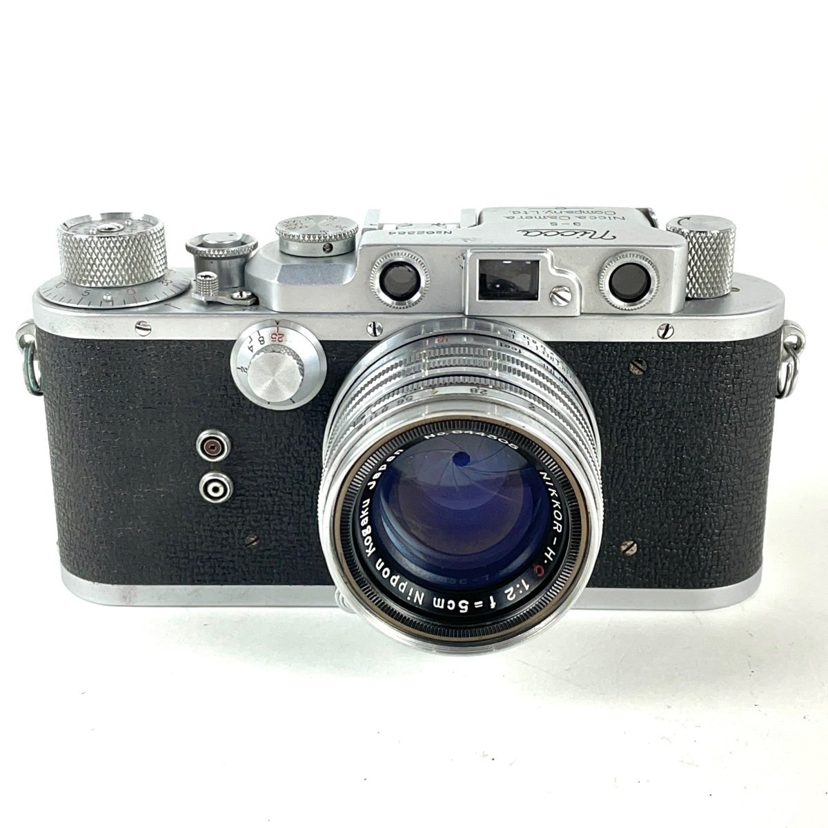ニッカ NICCA 3-S + NIKKOR-H.C 5cm F2 Lマウント L39 ［ジャンク品］ フィルム レンジファインダーカメラ 【中古】