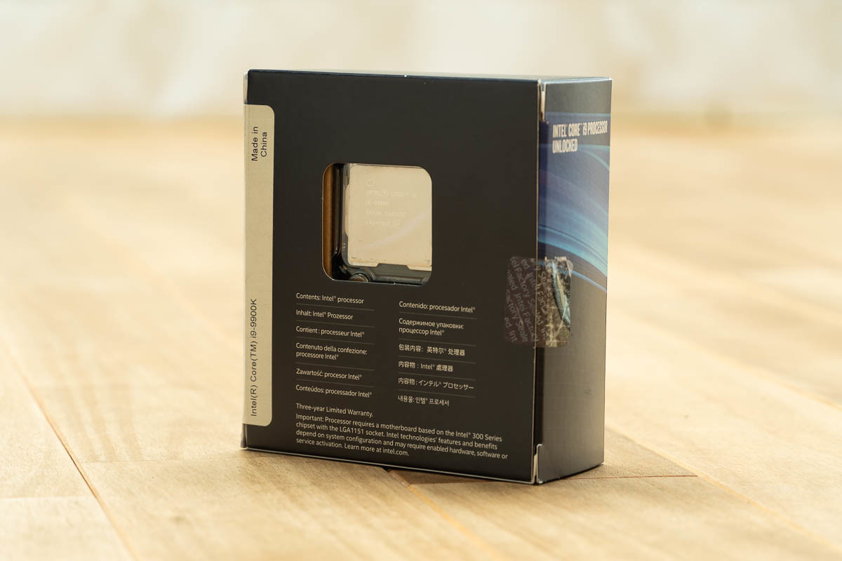 動作品】 Intel Core i9-9900K BOX 【公式通販】