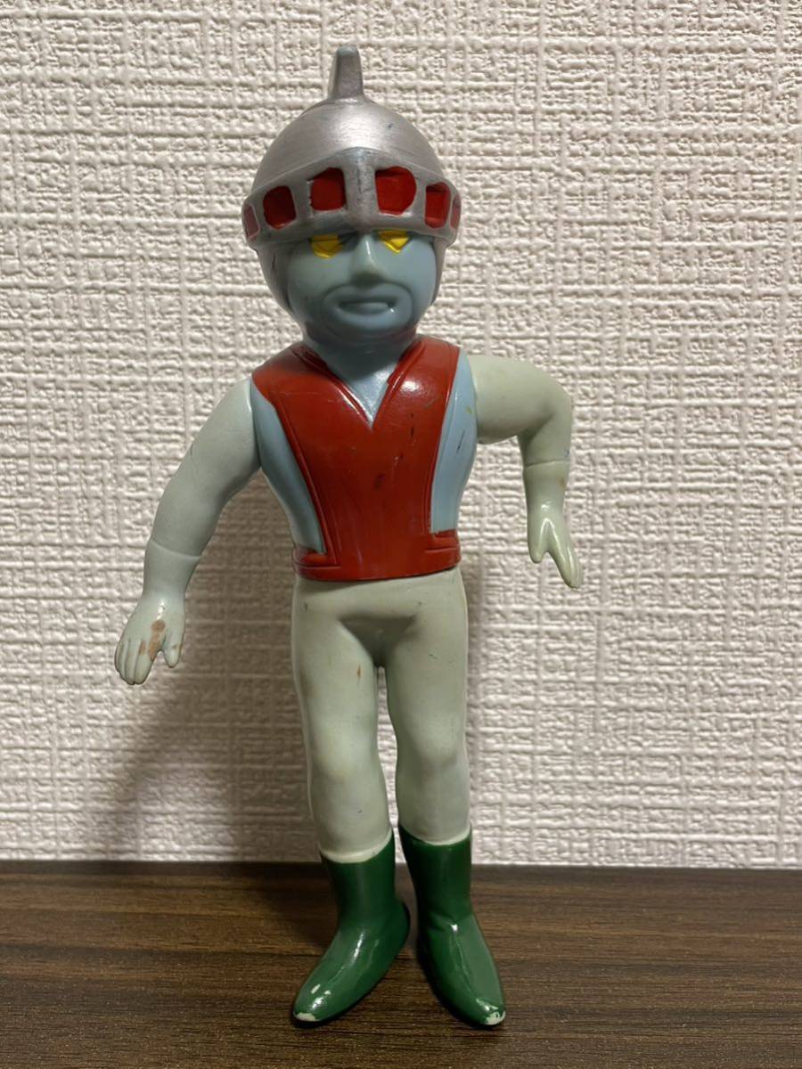 希少 シルバー仮面ソフビ 当時物 無版権 昭和レトロ ソフビ人形 高さ  